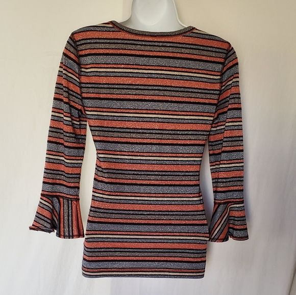 Free People Striped Blouse Size S - Picture 2 of 3